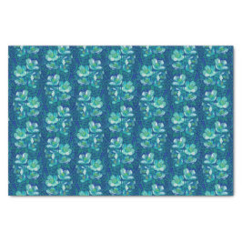 Jasmine Bloom  bloemen Floral Pattern Blue Tissuepapier