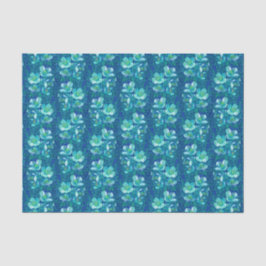Jasmine Bloom  bloemen Floral Pattern Blue Tissuepapier