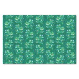 Jasmine Bloom  Flowers Floral Pattern Green Tissuepapier