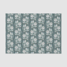 Jasmine Bloom  Flowers Floral Pattern Grey