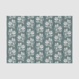 Jasmine Bloom  Flowers Floral Pattern Grey Tissuepapier