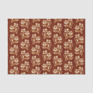 Jasmine Bloom  Flowers Floral Pattern Sepia Tissuepapier