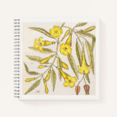 Jasmine Botanisch 18e-eeuws kunst schetsboek Notitieboek (Voorkant)