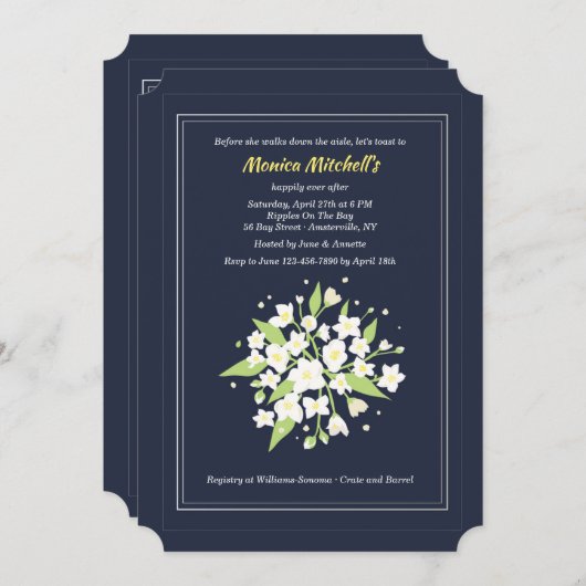 Jasmine Bouquet Kaart (Voorkant / Achterkant)