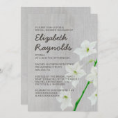  Jasmine Bridal Shower-uitvindingen Kaart (Voorkant / Achterkant)