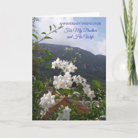 Jasmine Brother en Wife, speciaal Jubileum Kaart (Voorkant)