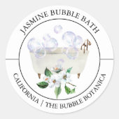 Jasmine Bubble Bath label (Voorkant)