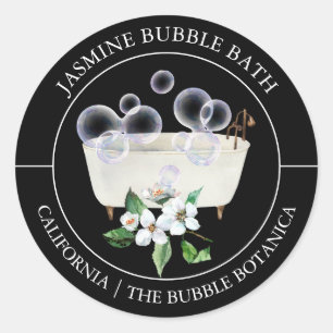 Jasmine Bubble Bath label