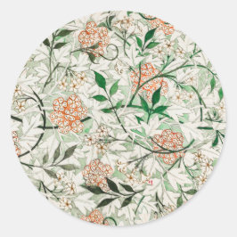Jasmine by William Morris Ronde Sticker