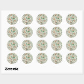 Jasmine by William Morris Ronde Sticker (Vel)