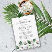 Jasmine Celebration of Life Funeral Kaart