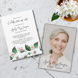 Jasmine Celebration of Life Photo Funeral  Kaart