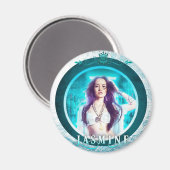Jasmine Circle Magnet (Voorkant / Achterkant)