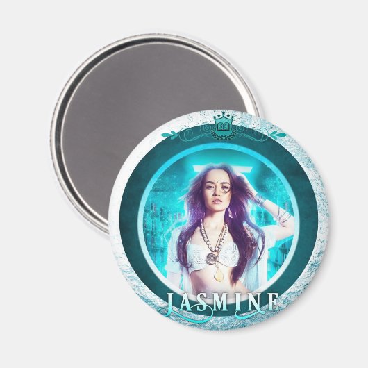 Jasmine Circle Magnet (Voorkant / Achterkant)