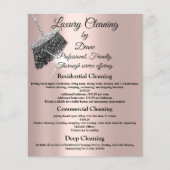 Jasmine Cleaning Service House Keeping Roos Silver Flyer (Voorkant)