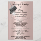 Jasmine Cleaning Service House Keeping Roos Silver Flyer (Voorkant)