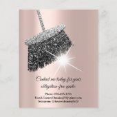 Jasmine Cleaning Service House Keeping Roos Silver Flyer (Achterkant)