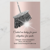 Jasmine Cleaning Service House Keeping Roos Silver Flyer (Achterkant)