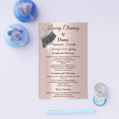 Jasmine Cleaning Service House Keeping Roos Silver Flyer (Enkel)