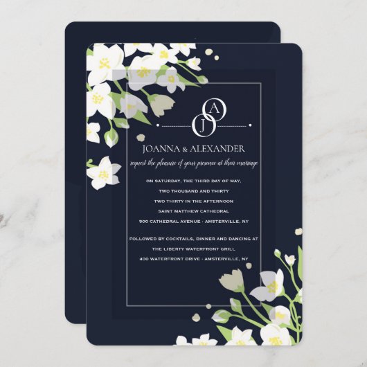 Jasmine Collectie One Kaart (Voorkant / Achterkant)