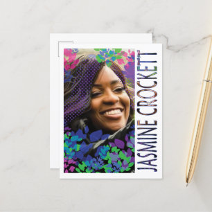 Jasmine Crockett Briefkaart