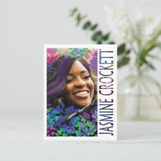 Jasmine Crockett Briefkaart (Staand voorkant)