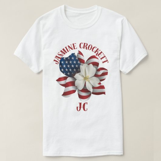 Jasmine Crockett Congresswoman T-Shirt (Design voorkant)