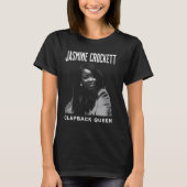 Jasmine Crockett, Crockett Clapback Queen, doe het T-shirt (Voorkant)