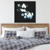 'Jasmine Detail' Canvasprint met Wikkelrand Canvas Afdruk (Insitu (Slaapkamer))