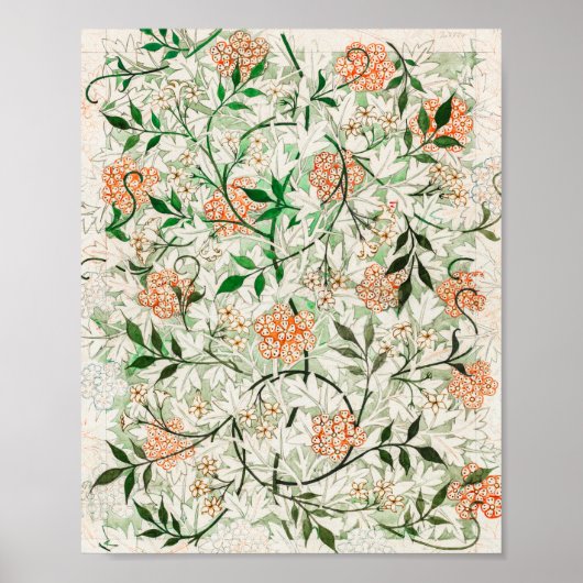 Jasmine door William Morris Poster (Voorkant)