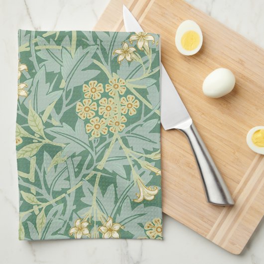 Jasmine door William Morris Theedoek (Quarter Fold)