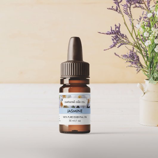 Jasmine Essential Oils Geurstof Flesetiket Sticker
