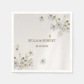 Jasmine Floral Boho bruiloft servetten (Voorkant)