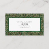 Jasmine Floral Pattern Green Flower Garden Visitekaartje (Achterkant)