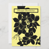 Jasmine Flower Birthday Flat Wenskaart Kaart (Voorkant)