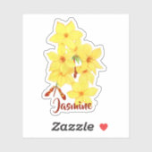 Jasmine Flower Custom Vinyl Stickers (Vel)