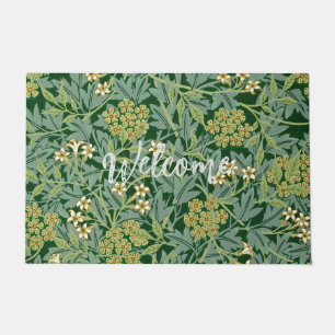 Jasmine Flower Ornament Illustration Deurmat