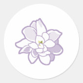 Jasmine Flower Ronde Sticker (Voorkant)