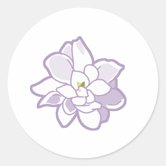 Jasmine Flower Ronde Sticker (Voorkant)