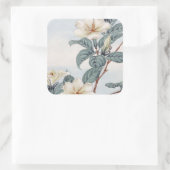 Jasmine Flowers ( Japanse kunst) Vierkante Sticker (Tas)