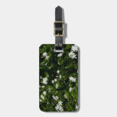 Jasmine Flowers Tropical Floral Botanical Bagagelabel (Voorkant verticaal)