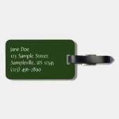 Jasmine Flowers Tropical Floral Botanical Bagagelabel (Achterkant horizontaal)