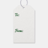Jasmine Flowers Tropical Floral Botanical Cadeaulabel (Achterkant)