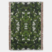 Jasmine Flowers Tropical Floral Botanical Deken (Voorkant Verticaal)