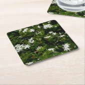 Jasmine Flowers Tropical Floral Botanical Kartonnen Onderzetters (Schuin)