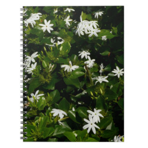 Jasmine Flowers Tropical Floral Botanical Notitieboek