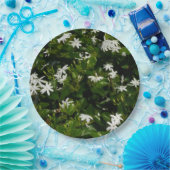 Jasmine Flowers Tropical Floral Botanical Papieren Bordje (Feest)
