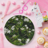 Jasmine Flowers Tropical Floral Botanical Papieren Bordje (Feest)