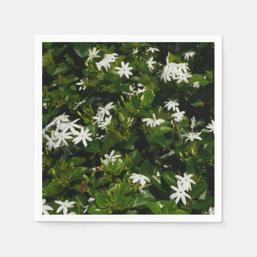 Jasmine Flowers Tropical Floral Botanical Servetten (Voorkant)
