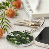 Jasmine Flowers Tropical Floral Botanical Sleutelhanger (Voorkant Rechts)